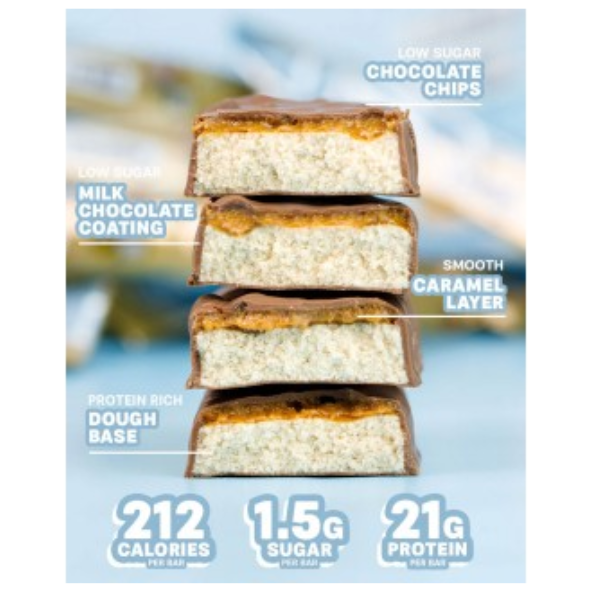 Grenade Chocolate Chip Cookie Dough Protein Bars - 3 x 4Pack 60g